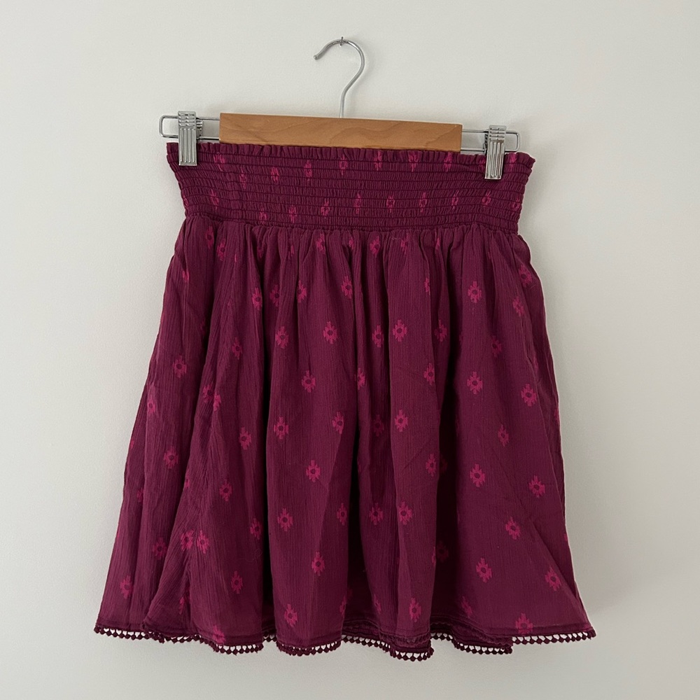 Old Navy Skirt Fuchsia Pink Pattern Size S